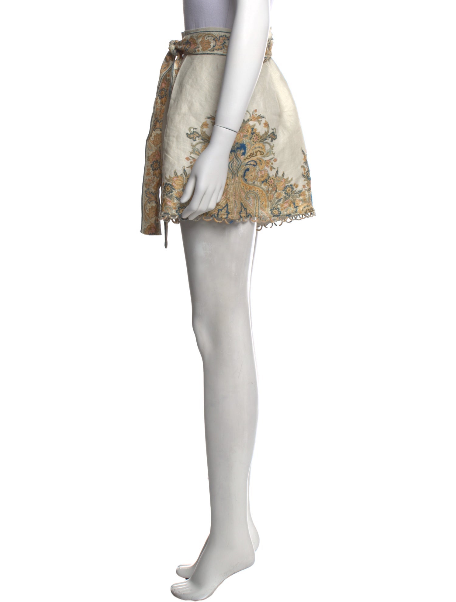 Zimmermann Linen Mini Shorts