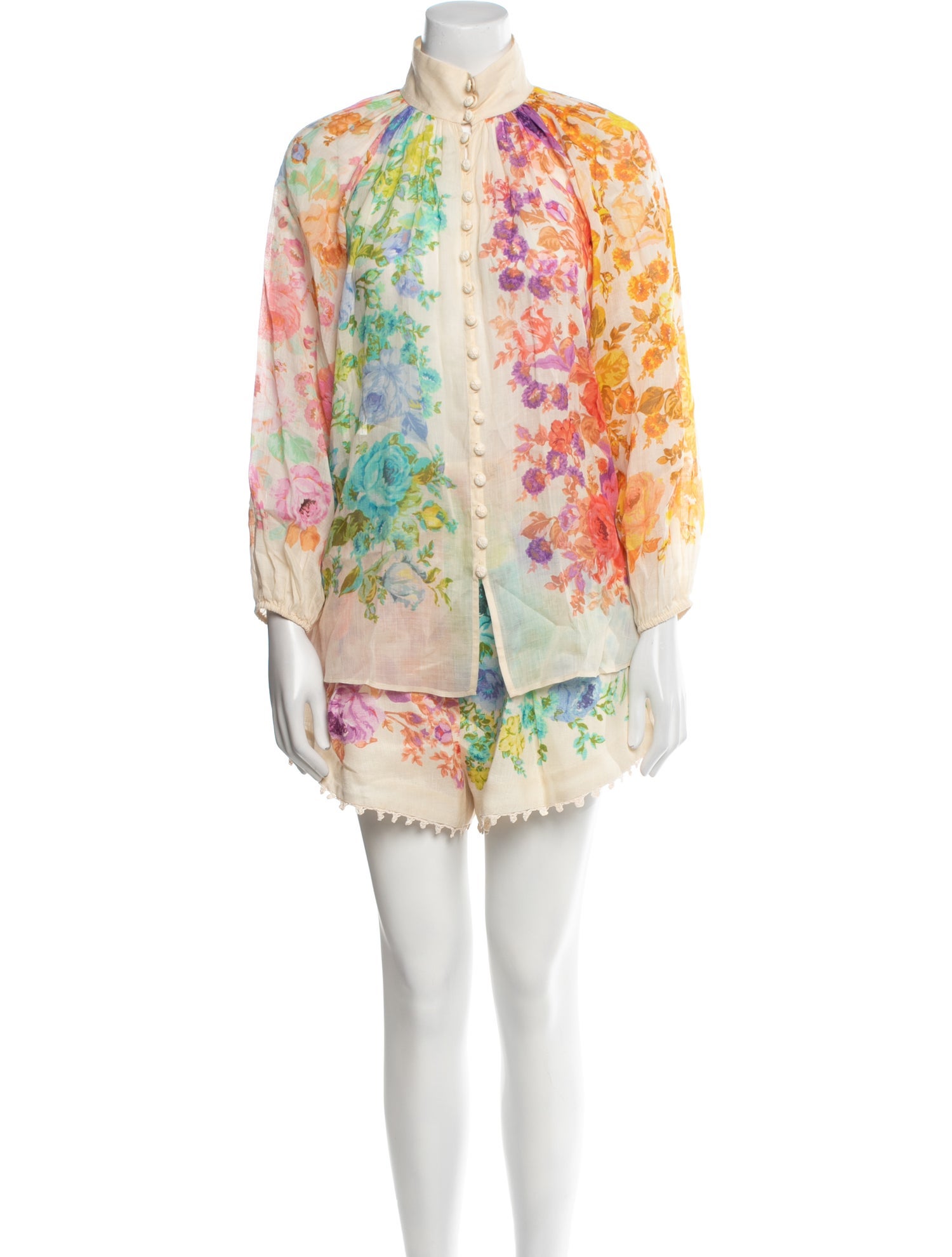 Zimmermann Linen Printed Short Set