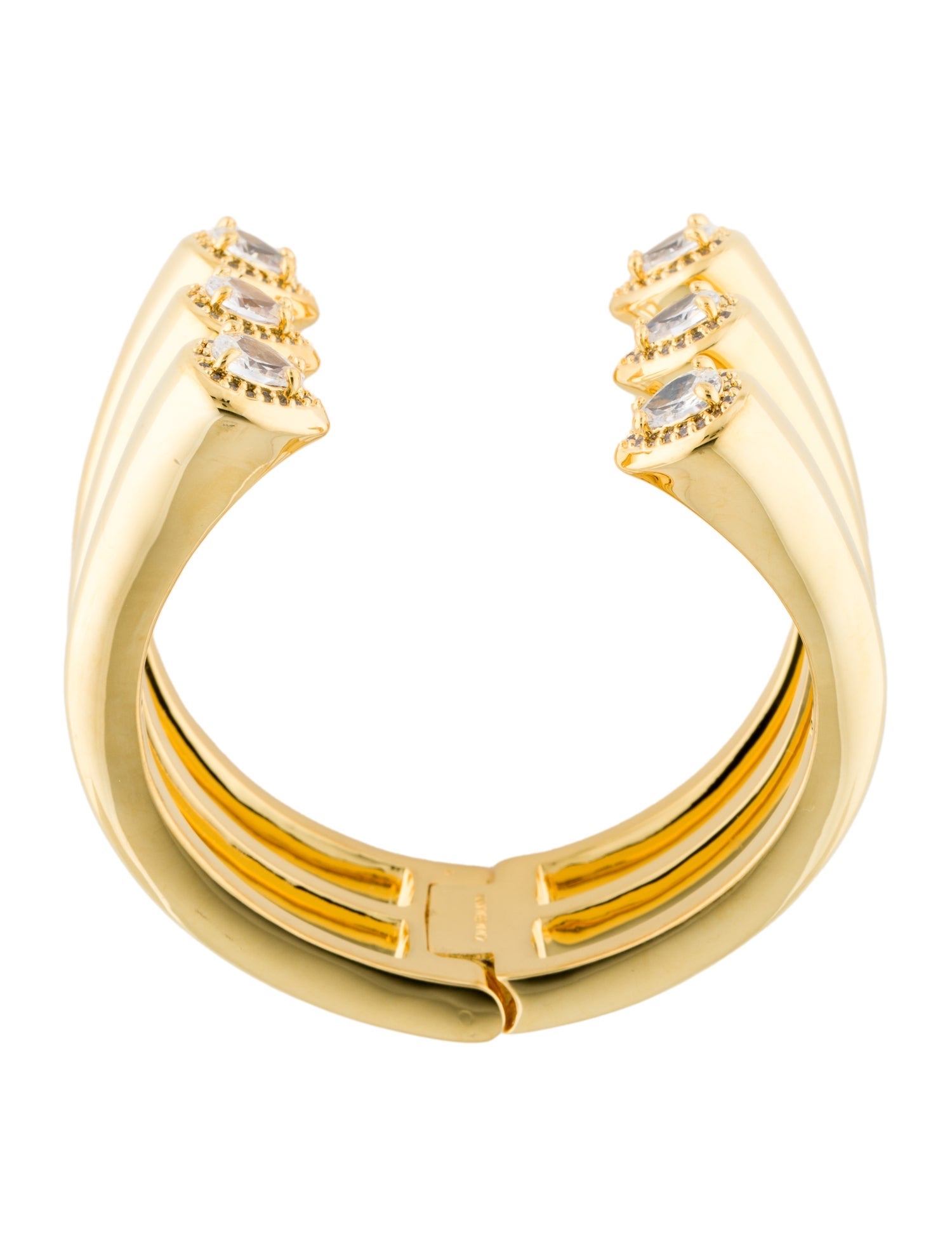 Zimmermann Cubic Zirconia Hinge Cuff Bracelet