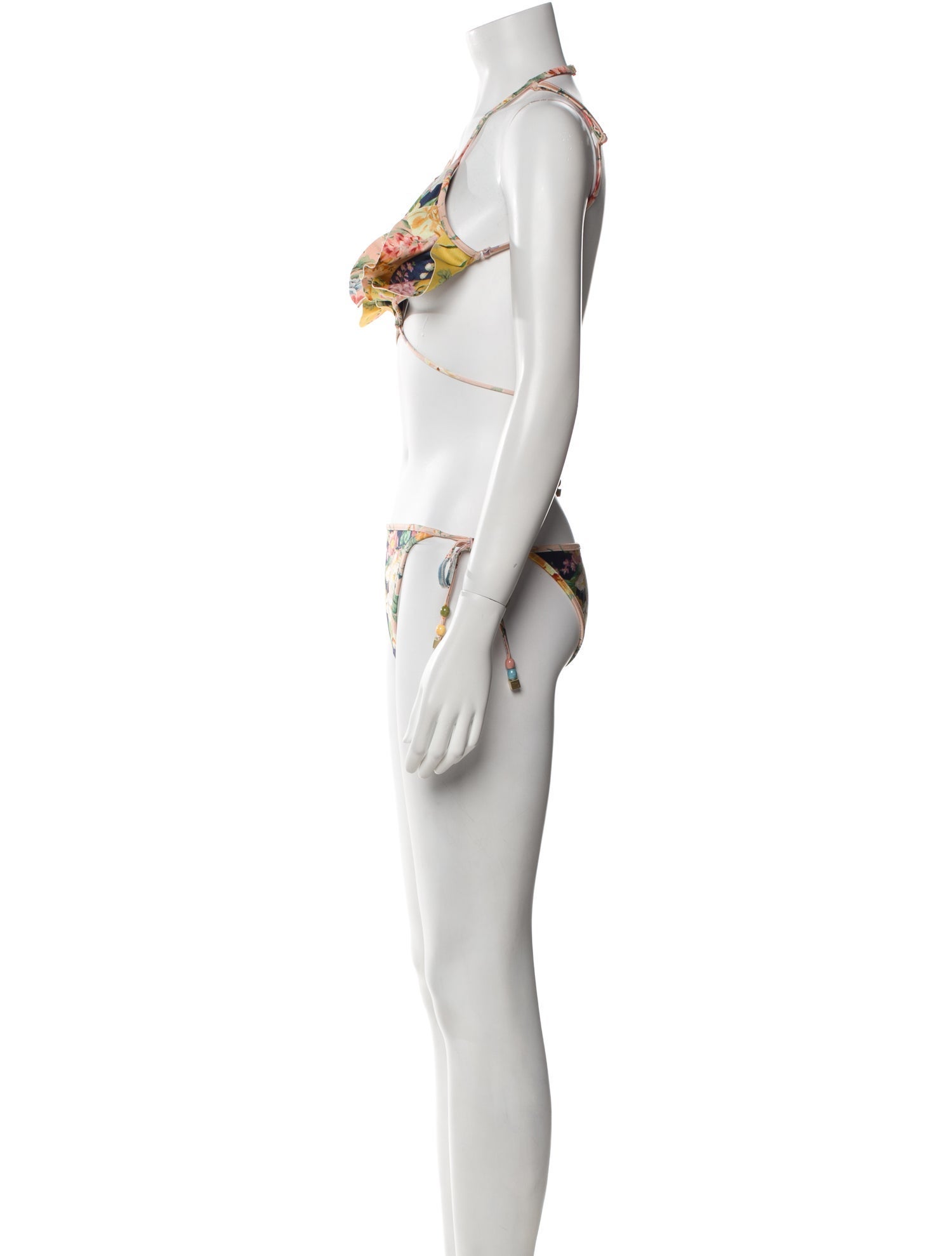 Zimmermann Printed Beaded Accents Bikini w/ Tags