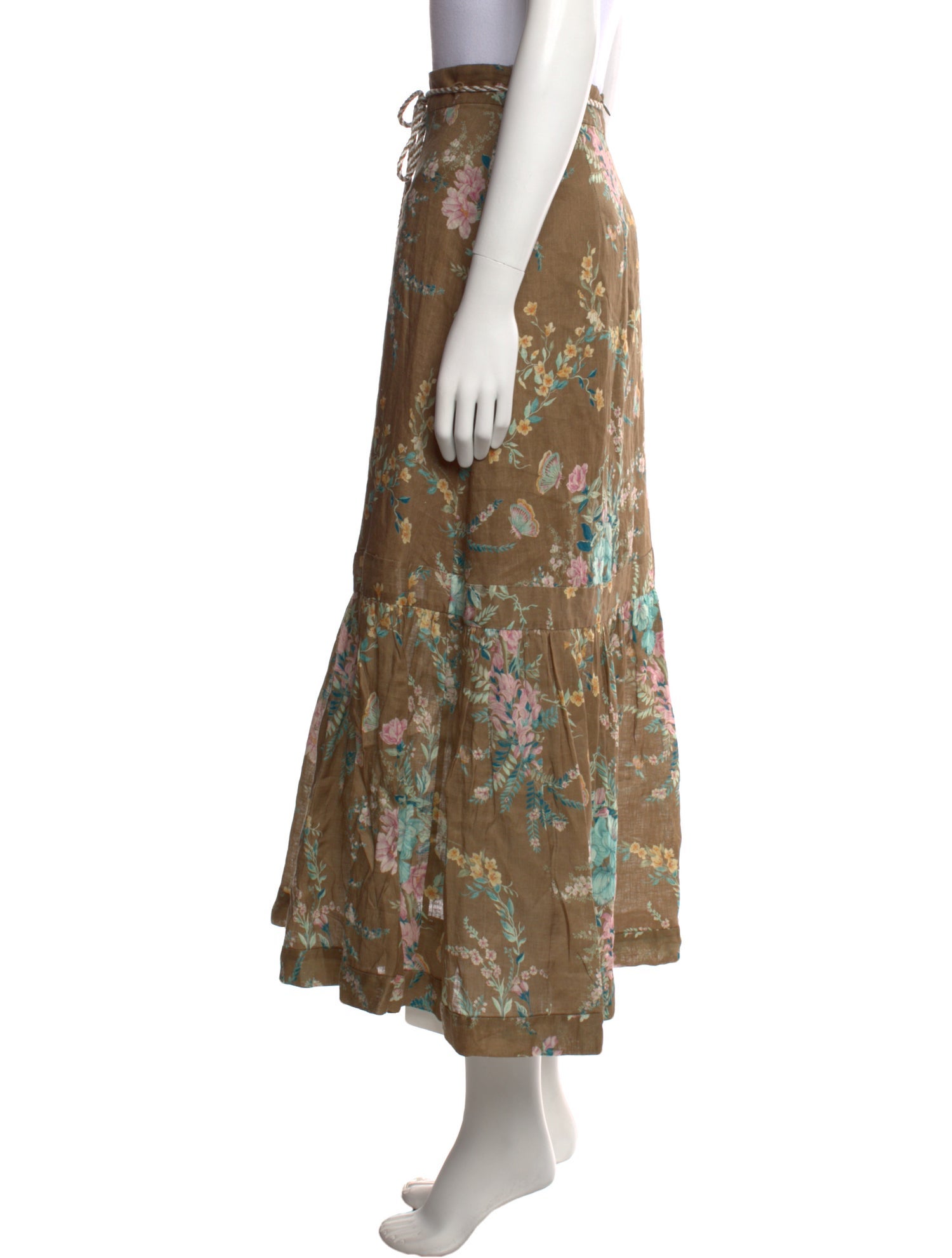 Zimmermann Linen Midi Length Skirt