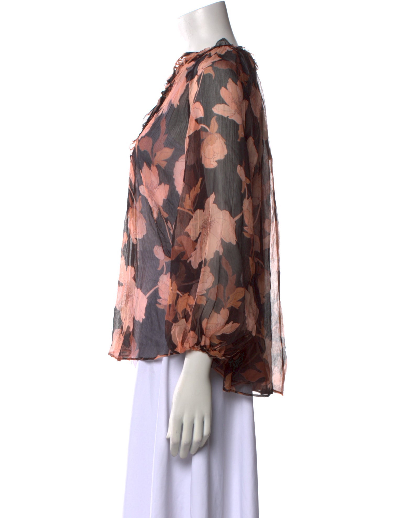 Zimmermann Silk Floral Print Blouse