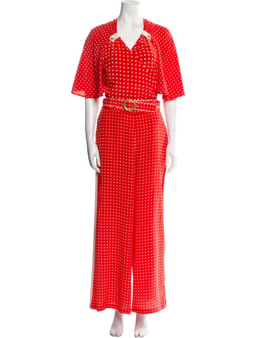 Zimmermann Silk Polka Dot Print Pant Set