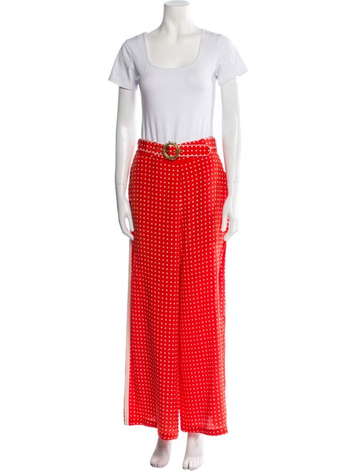 Zimmermann Silk Polka Dot Print Pant Set