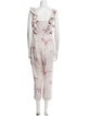 Zimmermann Linen Floral Print Jumpsuit