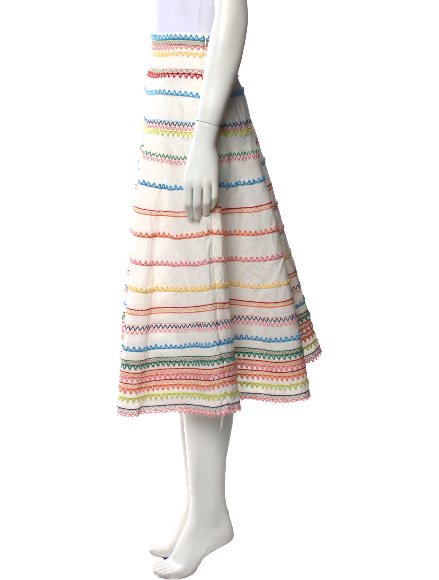 Zimmermann Linen Midi Length Skirt