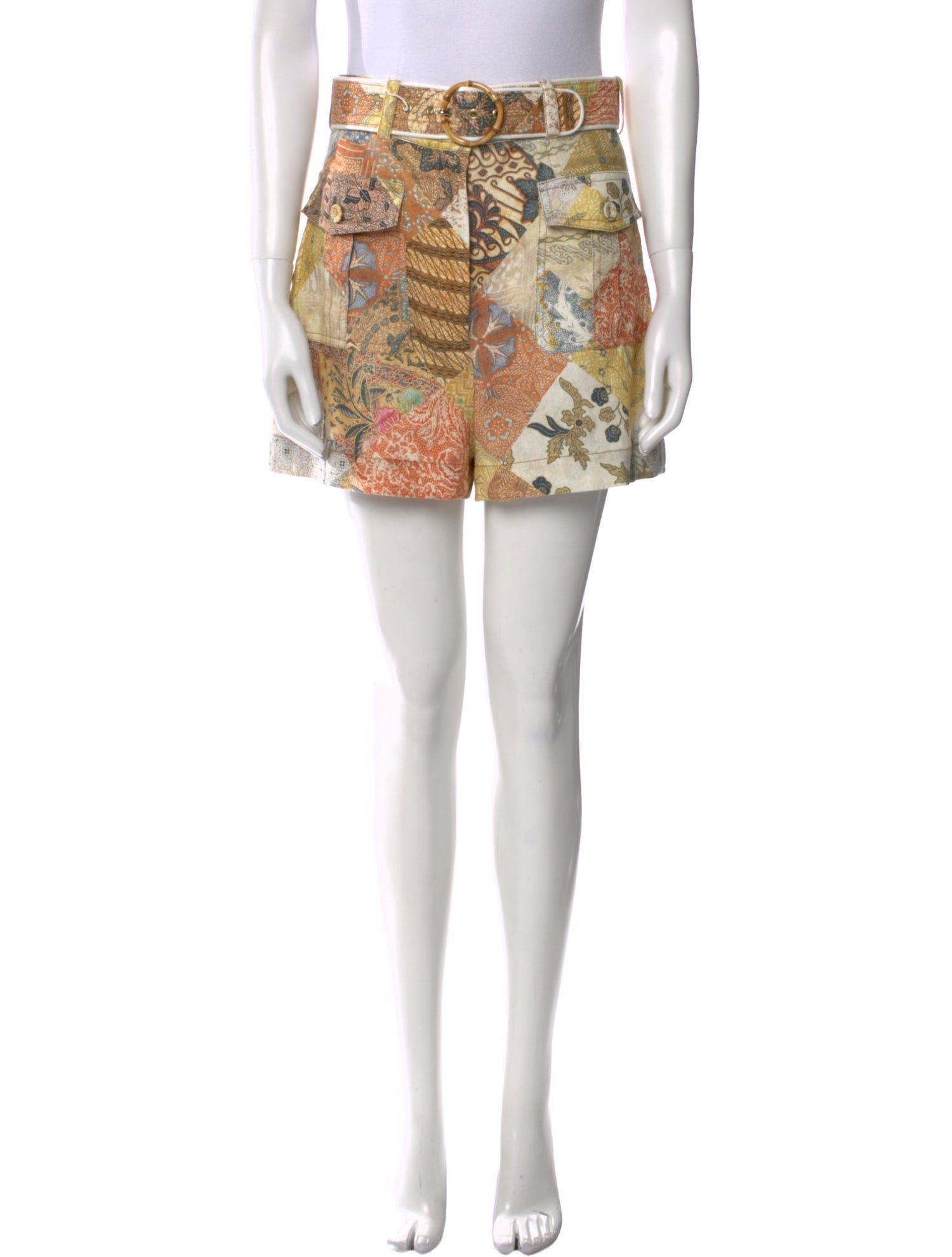 Zimmermann Linen Mini Shorts