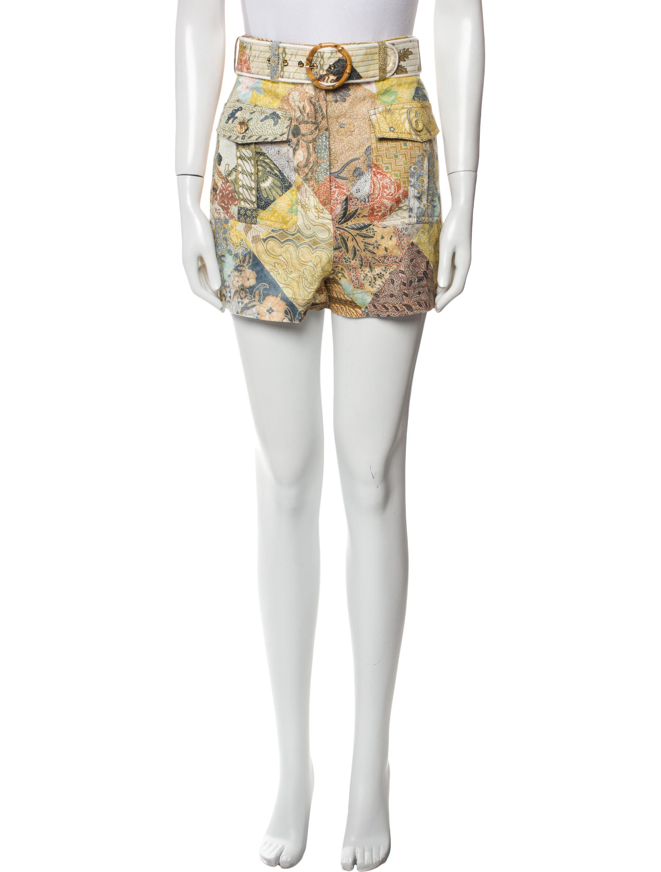 Zimmermann Linen Mini Shorts