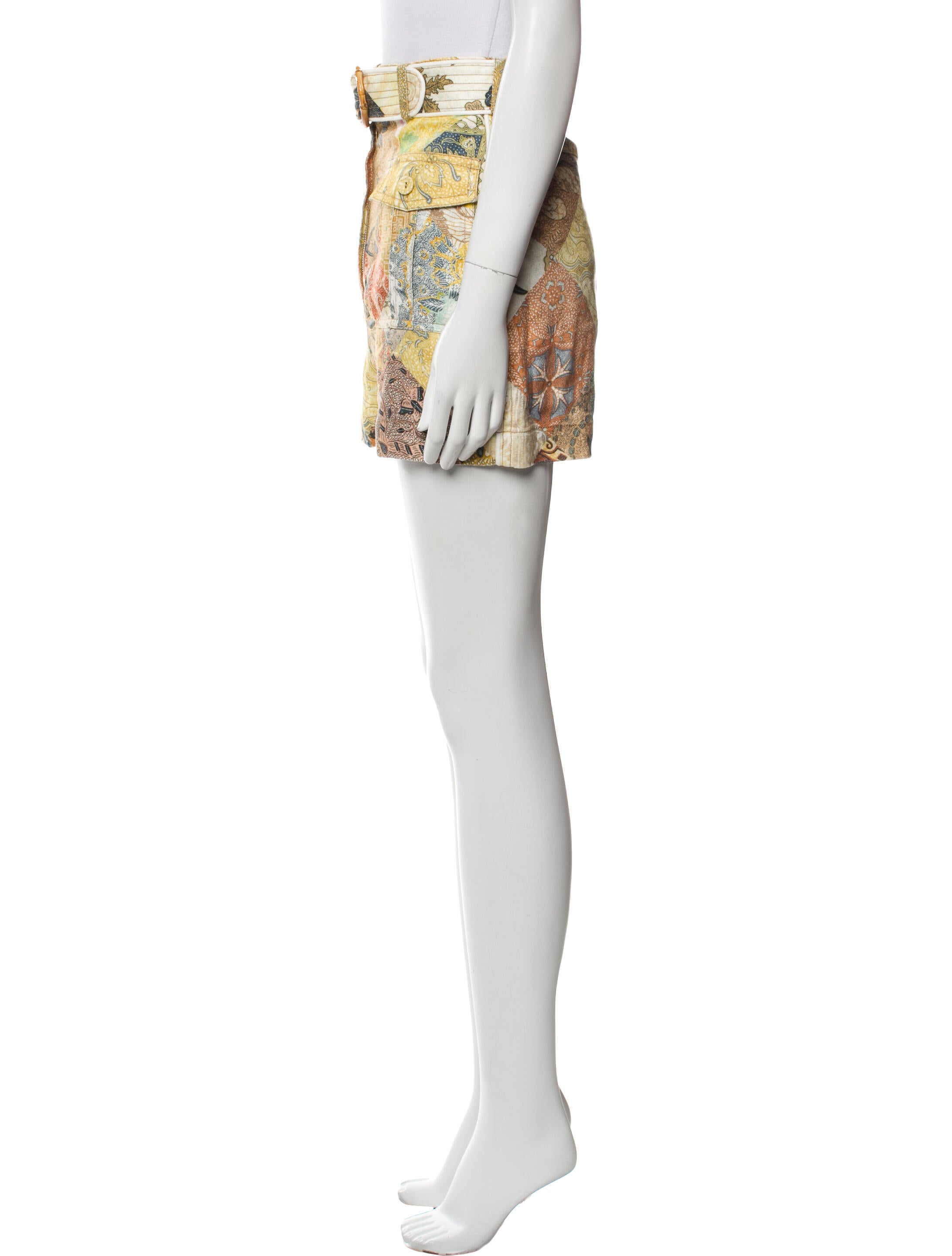 Zimmermann Linen Mini Shorts