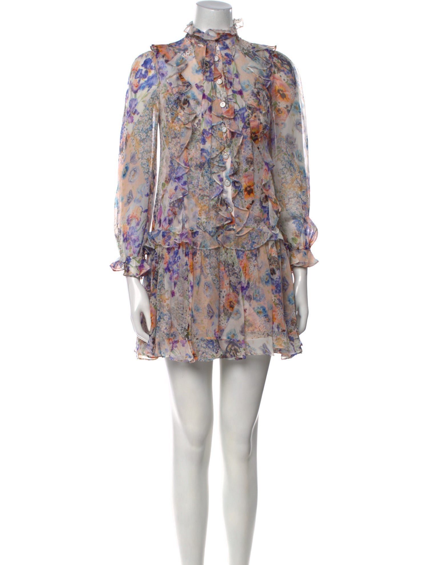 Zimmermann Floral Print Mini Dress
