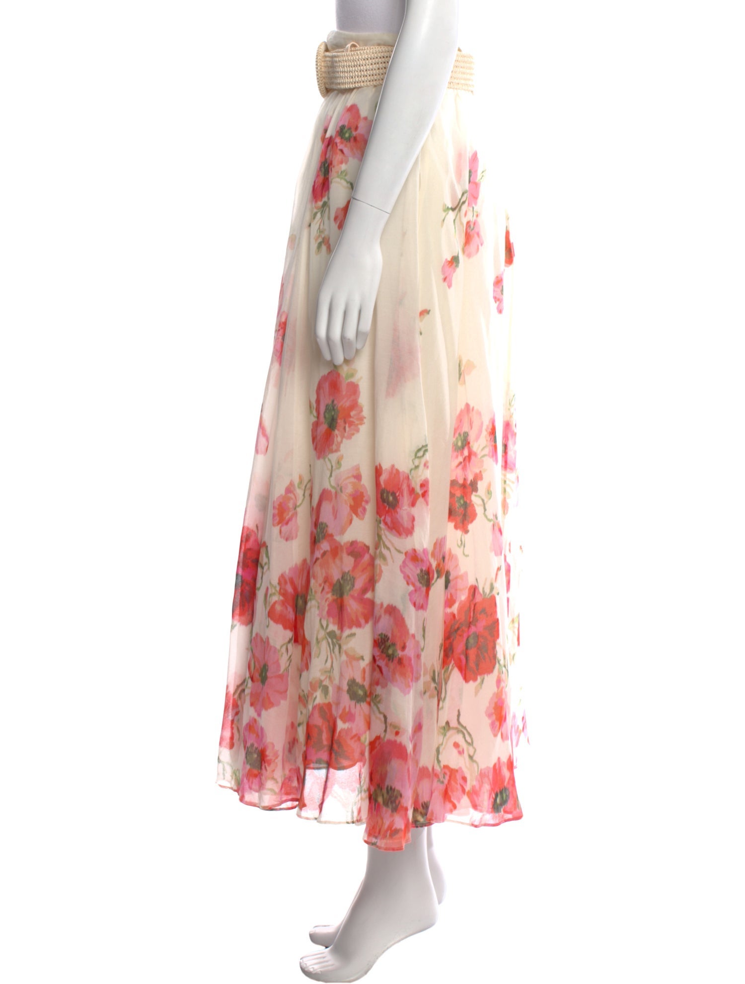 Zimmermann Floral Print Midi Length Skirt w/ Tags