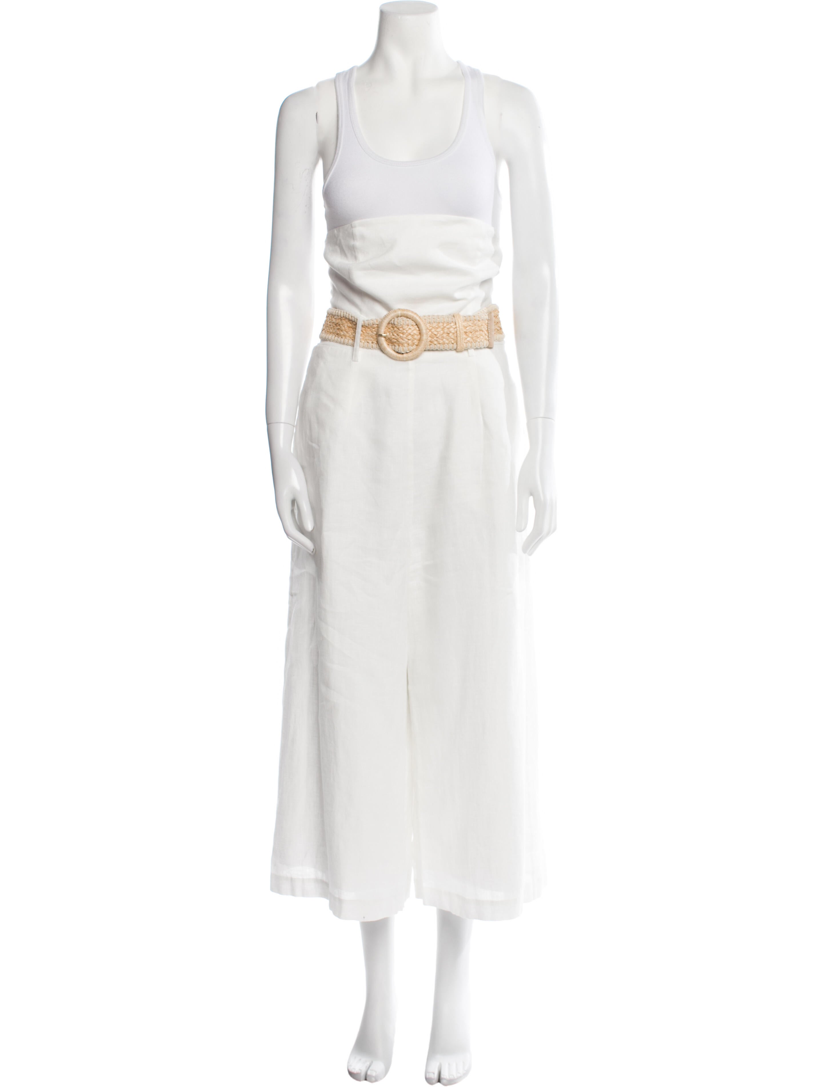 Zimmermann Linen Scoop Neck Jumpsuit