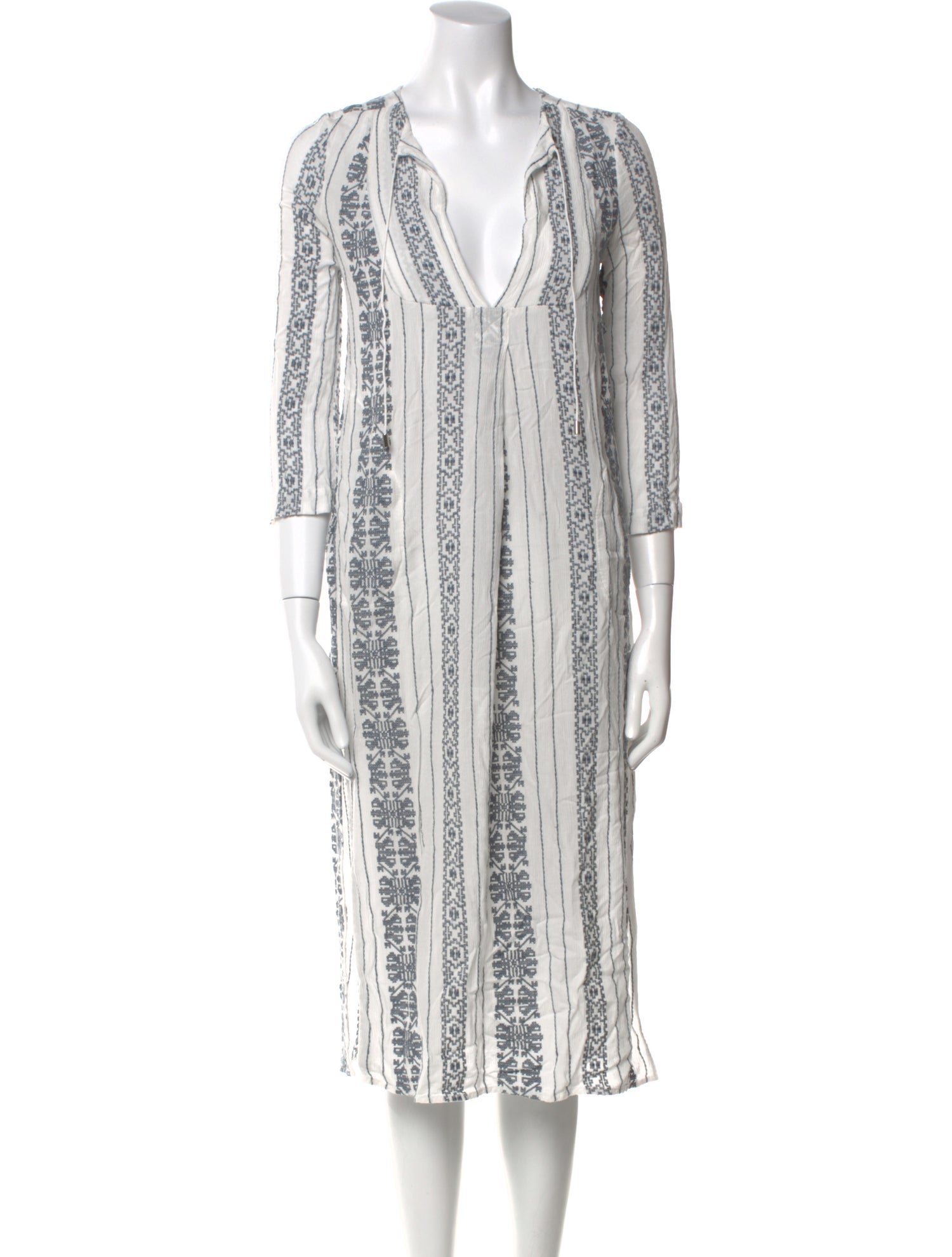 Zimmermann Striped Midi Length Dress