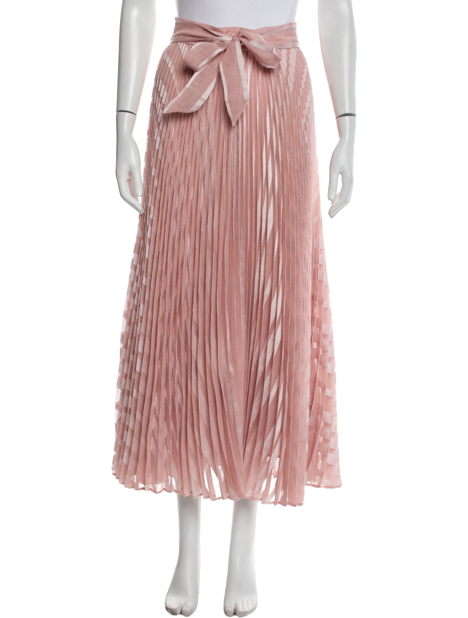 Zimmermann Pleated Accents Midi Length Skirt