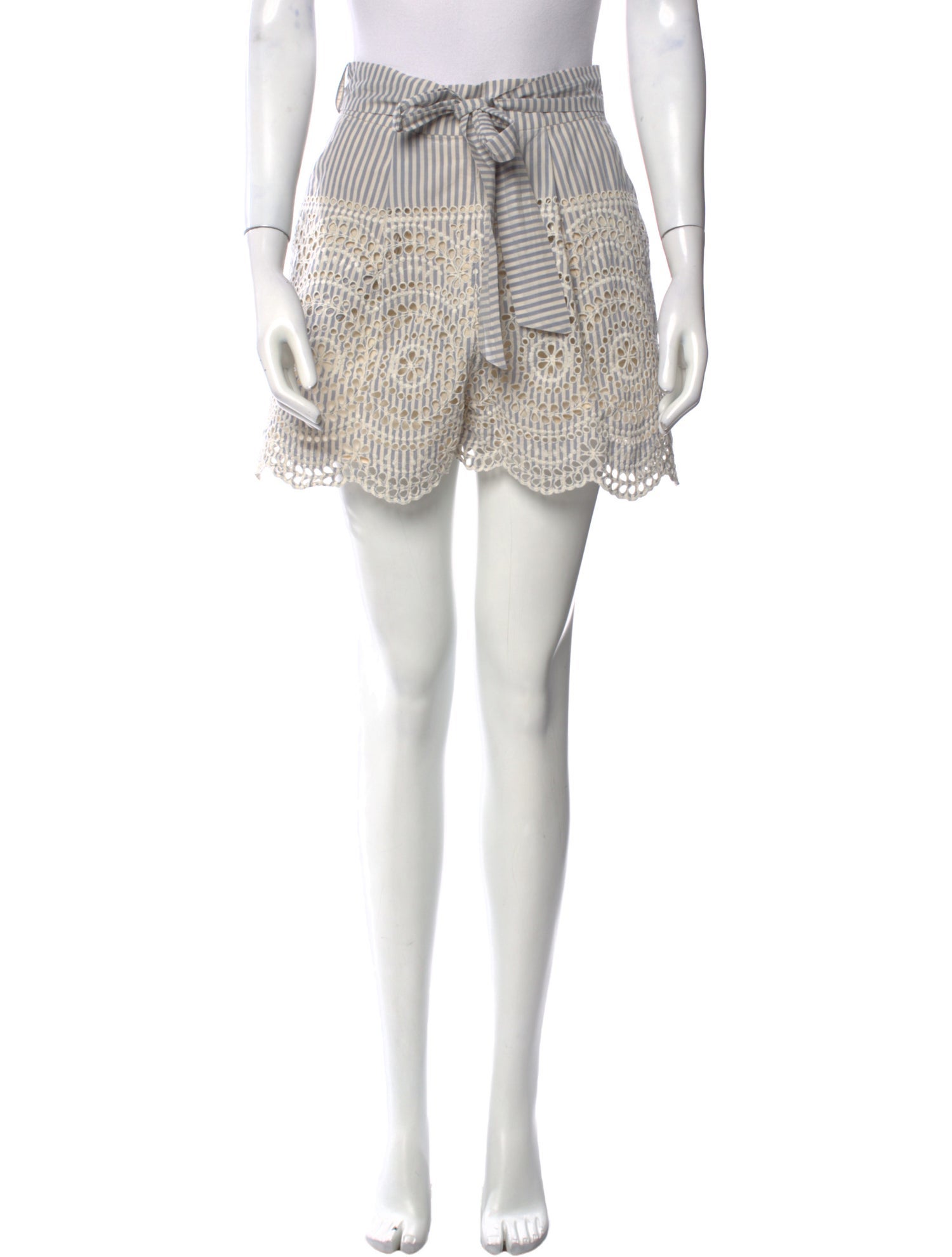 Zimmermann Striped Mini Shorts