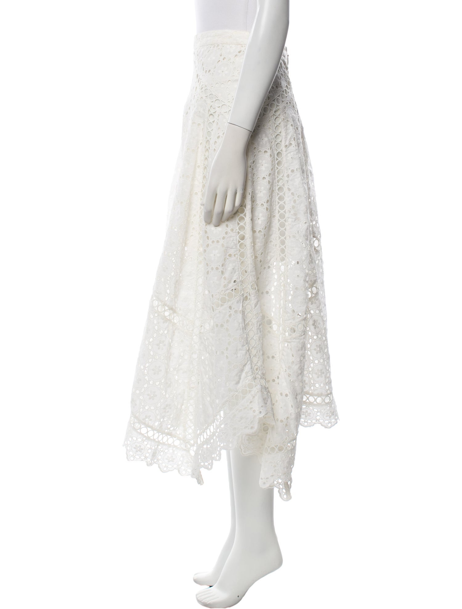 Zimmermann Lace Pattern Midi Length Skirt