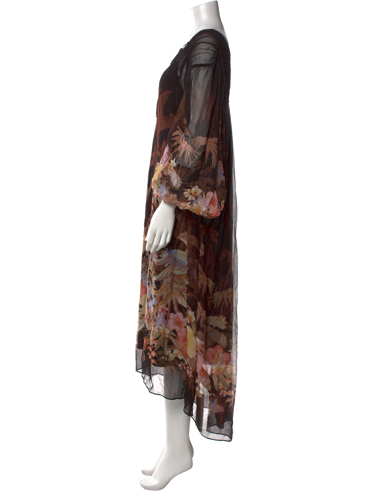 Zimmermann Illuminate Drawn Sheath Long Dress