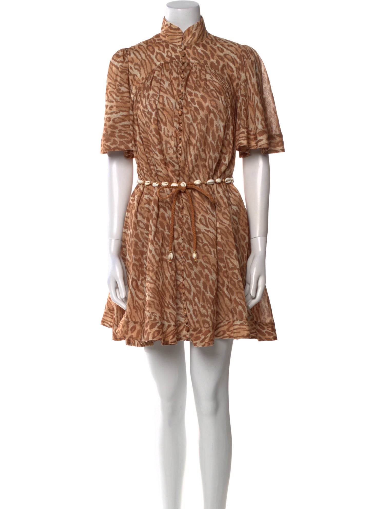 Zimmermann Animal Print Mini Dress