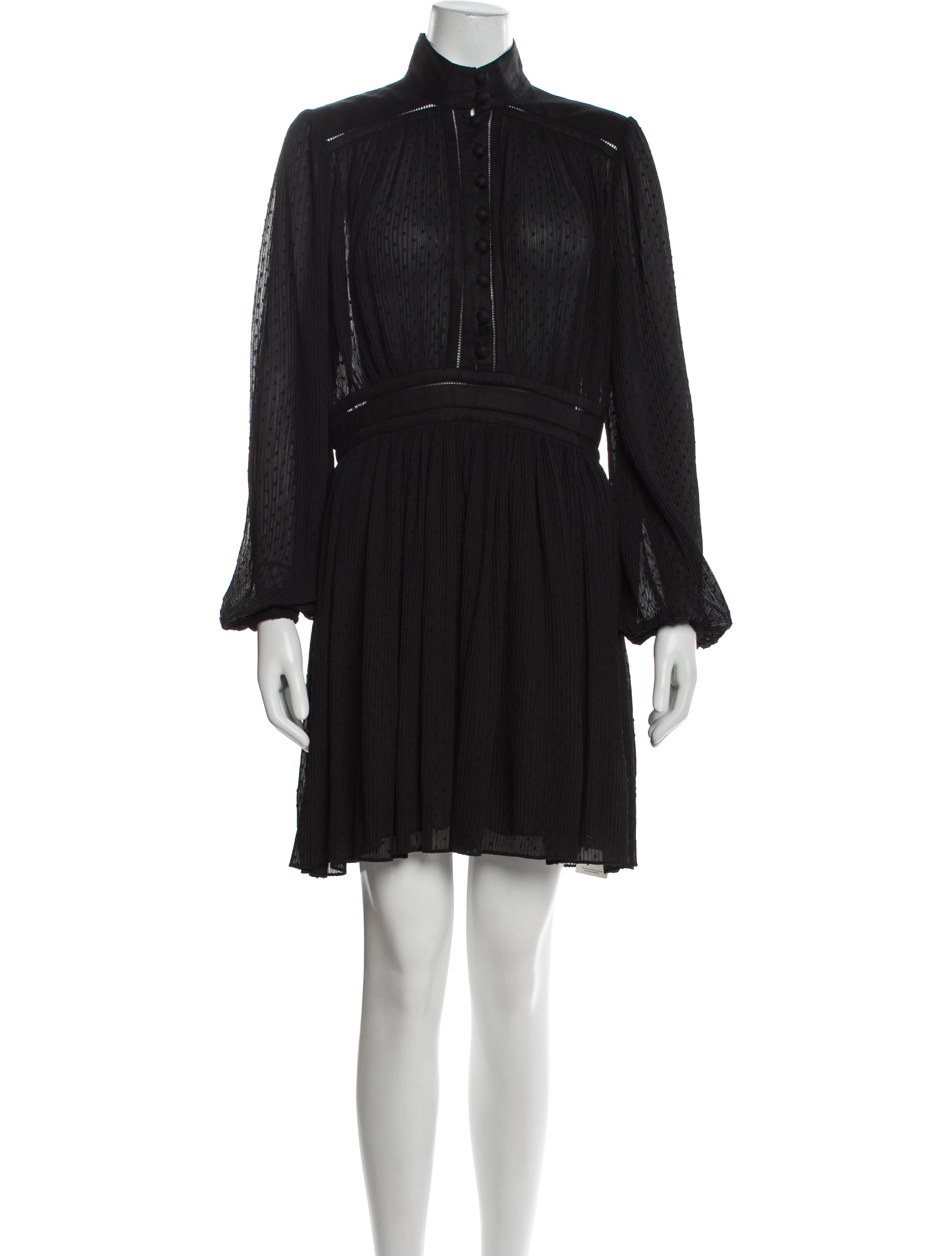 Zimmermann Mock Neck Knee-Length Dress