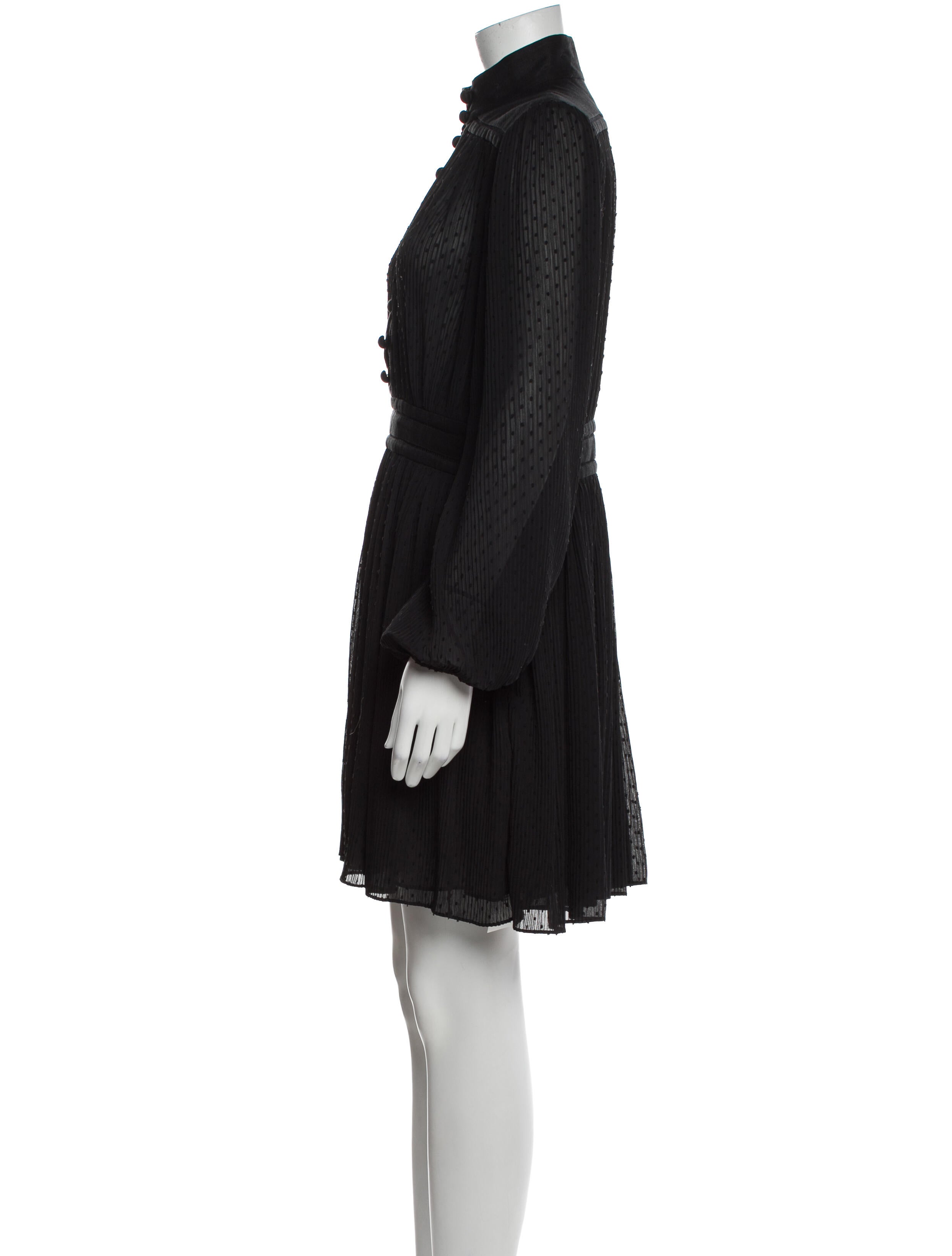 Zimmermann Mock Neck Knee-Length Dress