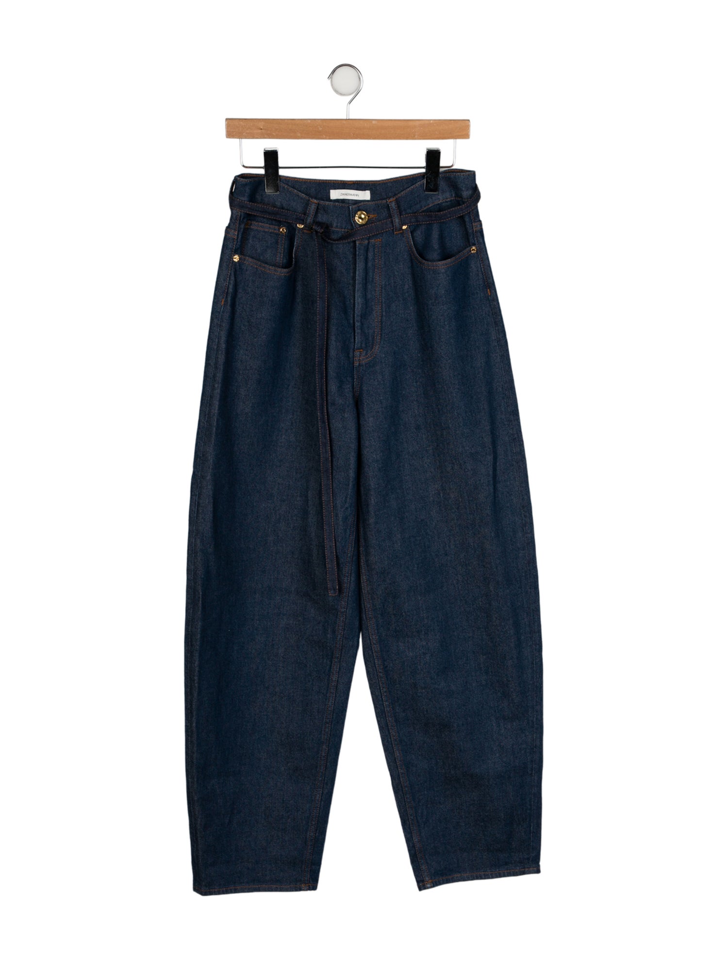 Zimmermann High-Rise Straight Leg Jeans