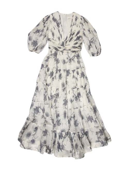 Zimmermann Floral Print Long Dress