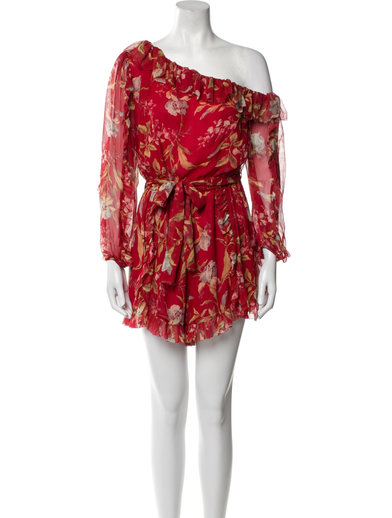 Zimmermann Silk Floral Print Romper