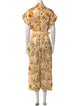 Zimmermann Linen Floral Print Jumpsuit