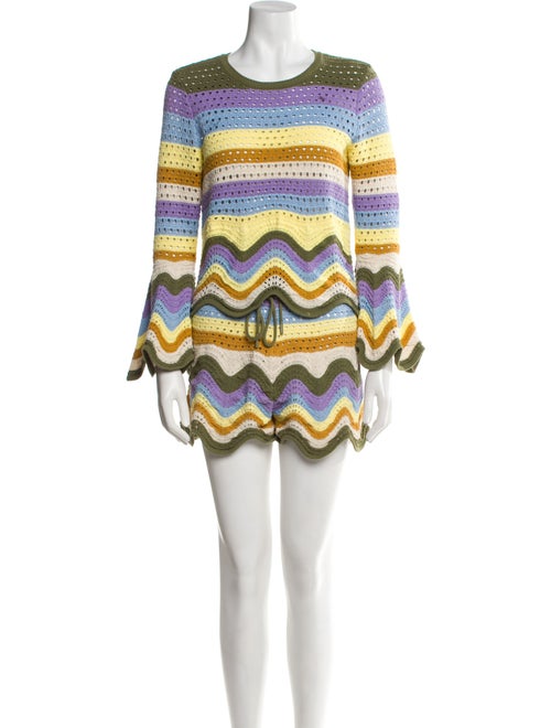 Zimmermann Raie Striped Short Set