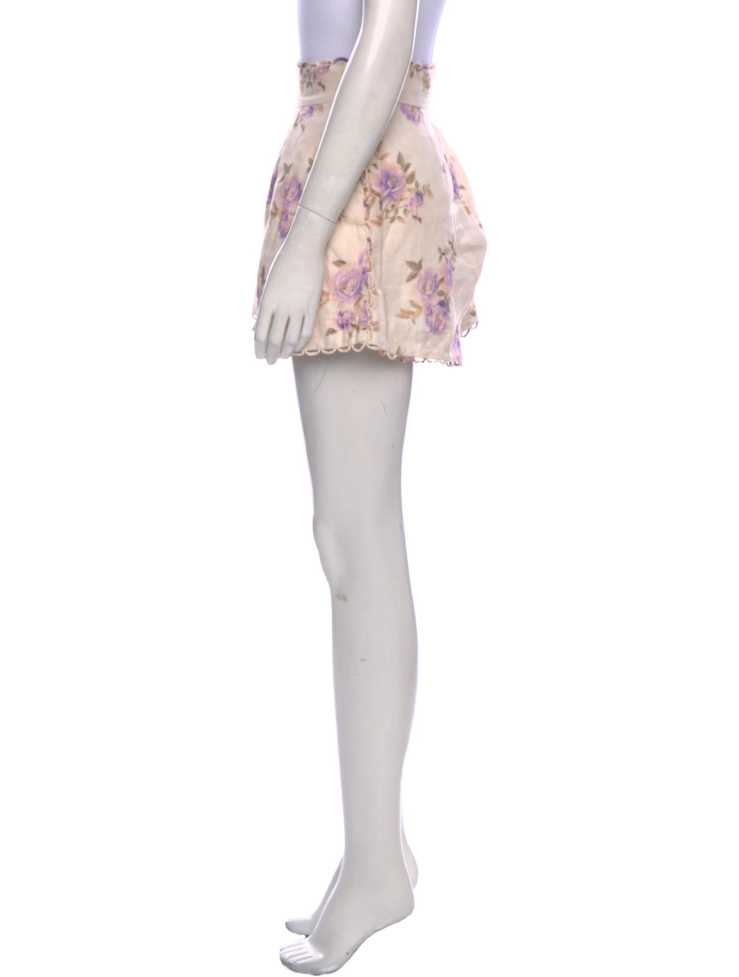 Zimmermann Linen Mini Shorts