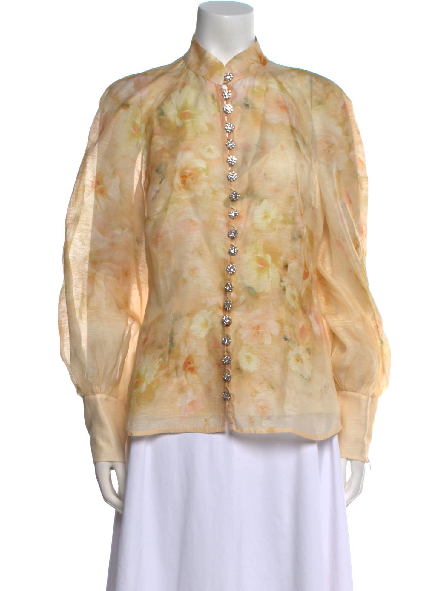 Zimmermann Crush Linen Button-Up Top