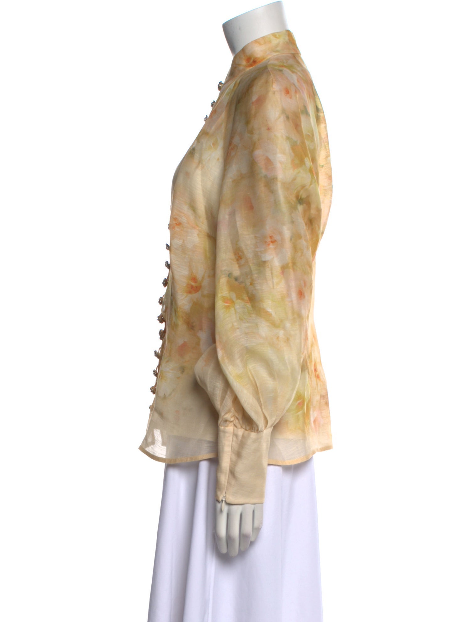 Zimmermann Crush Linen Button-Up Top