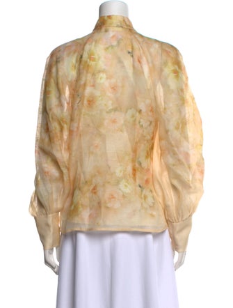 Zimmermann Crush Linen Button-Up Top