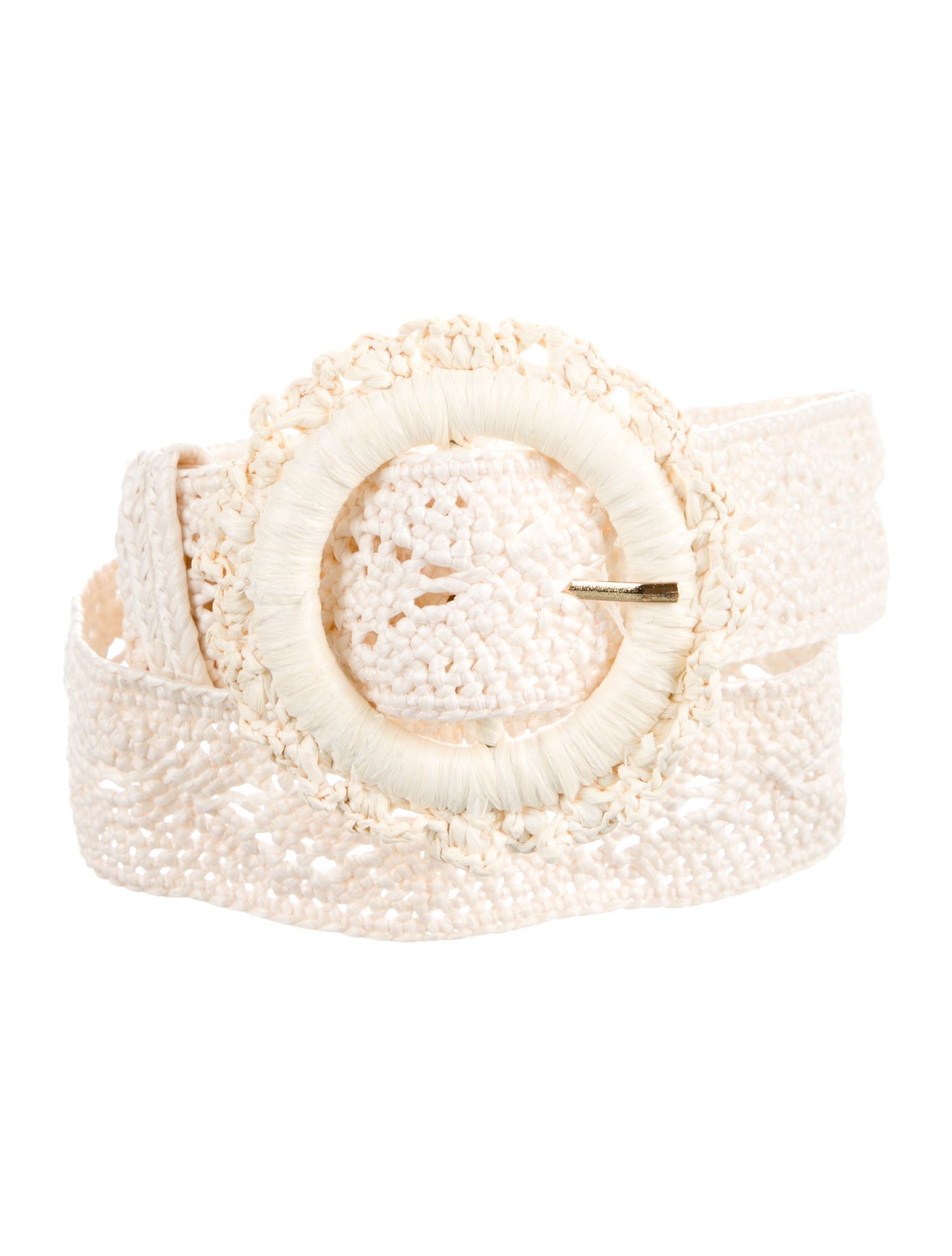 Zimmermann Raffia Crochet Trim Belt