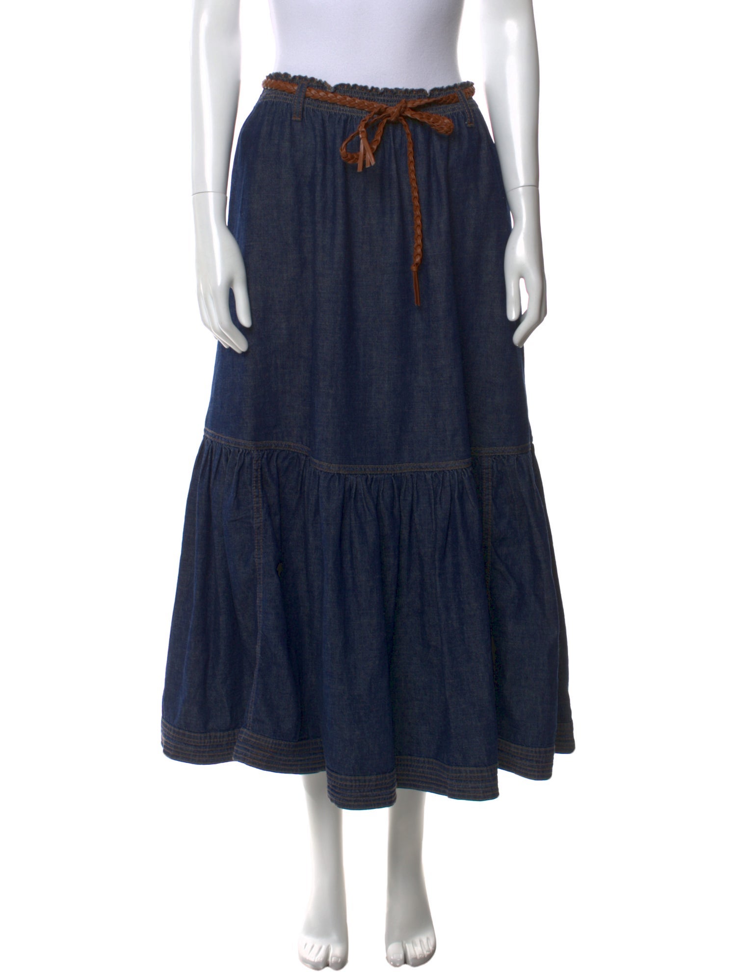 Zimmermann Linen Midi Length Skirt