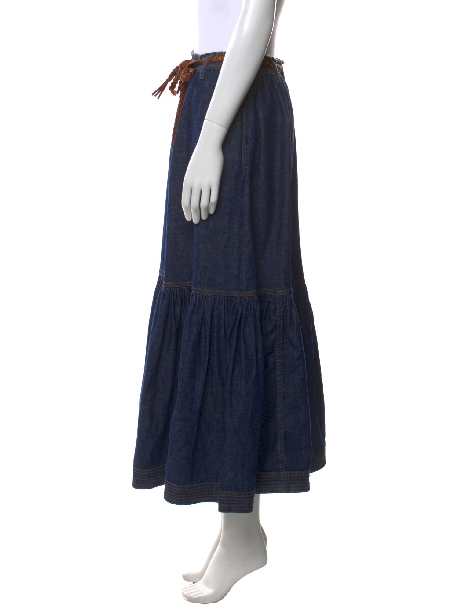 Zimmermann Linen Midi Length Skirt