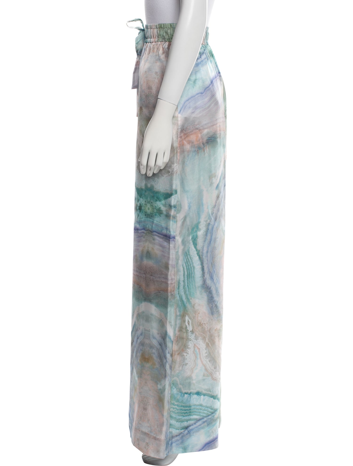 Zimmermann Silk Tie-Dye Print Sweatpants