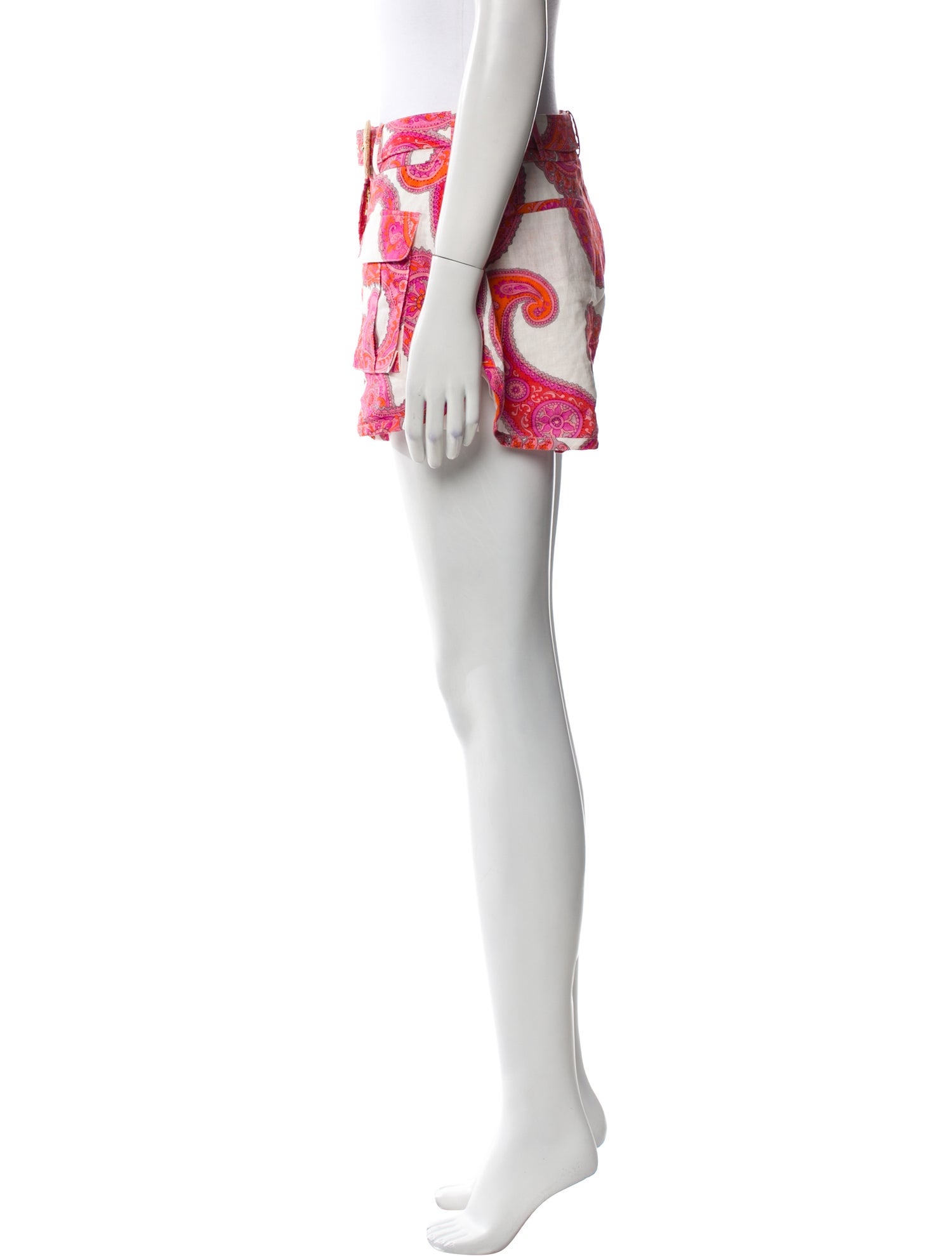 Zimmermann Paisley Print Mini Shorts