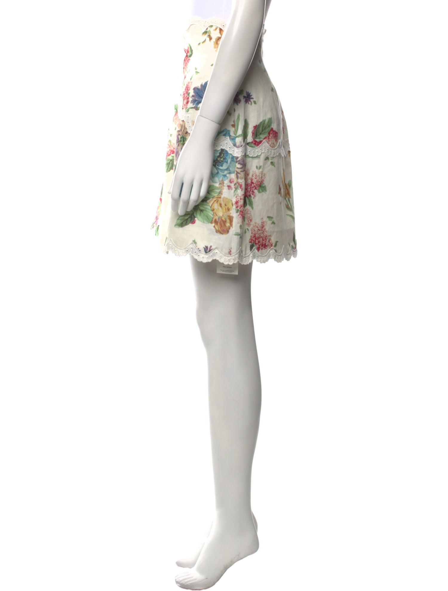 Zimmermann Ninety Six Scallop Knee-Length Skirt