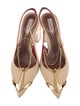 Zimmermann Canvas Chain-Link Accents Slingback Pumps