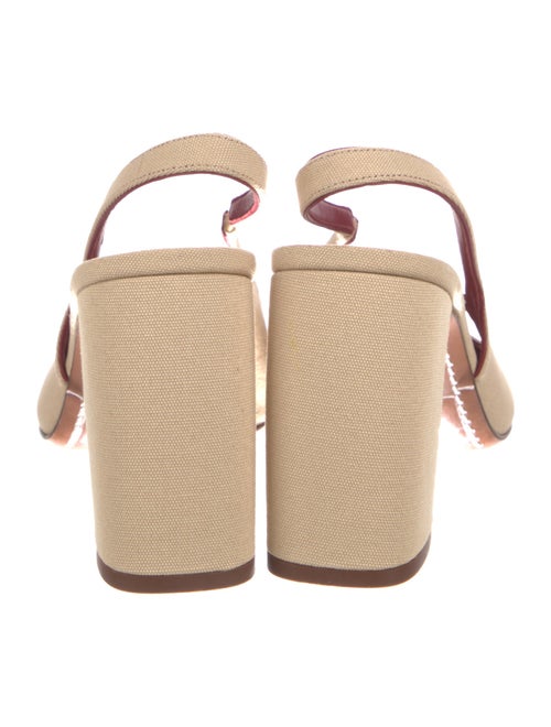 Zimmermann Canvas Chain-Link Accents Slingback Pumps