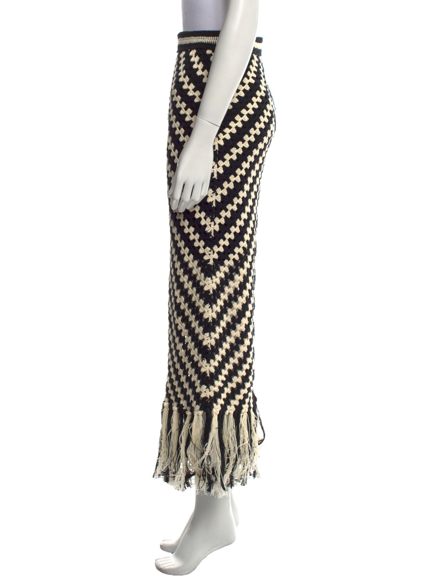 Zimmermann Striped Midi Length Skirt