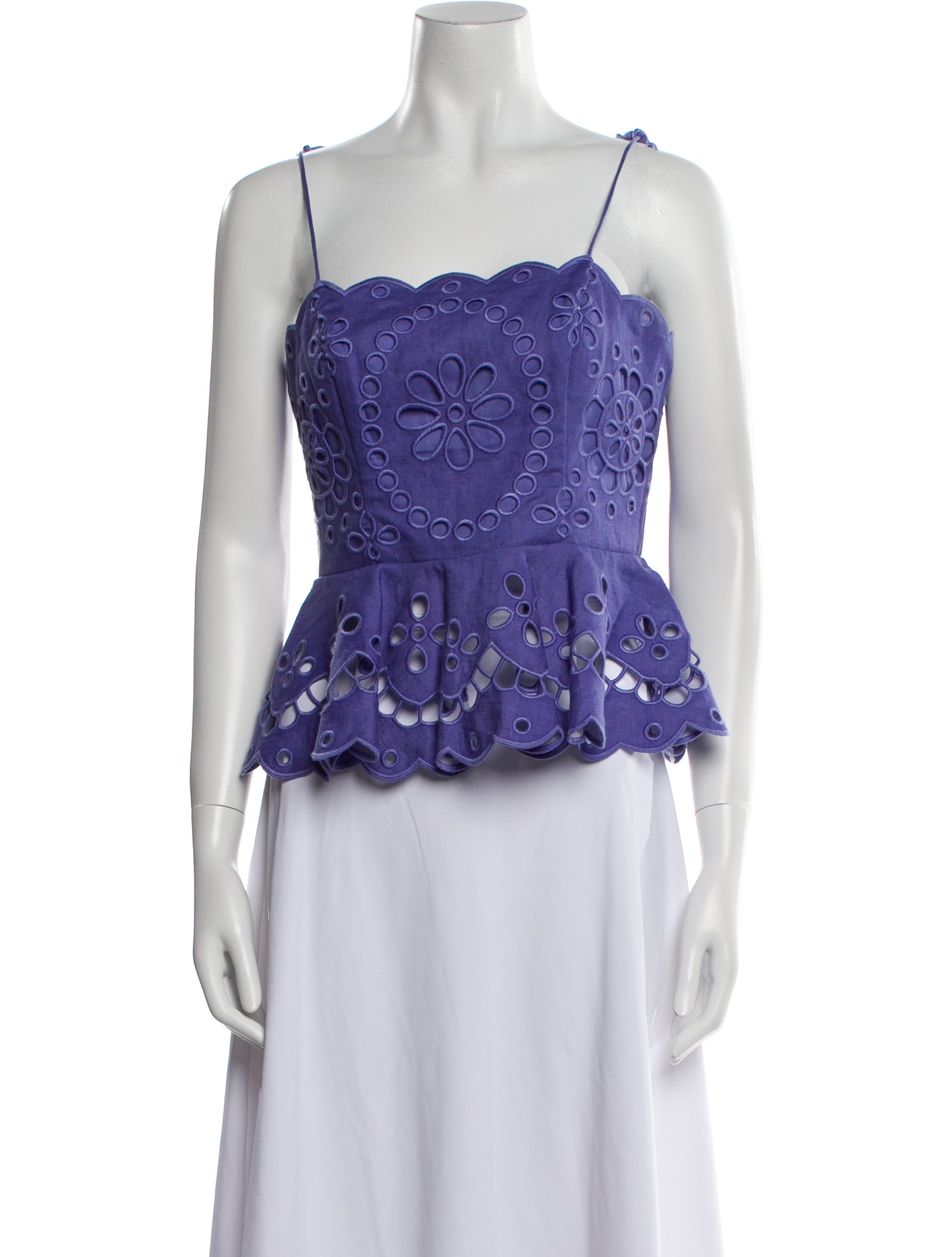 Zimmermann Pop Linen Crop Top