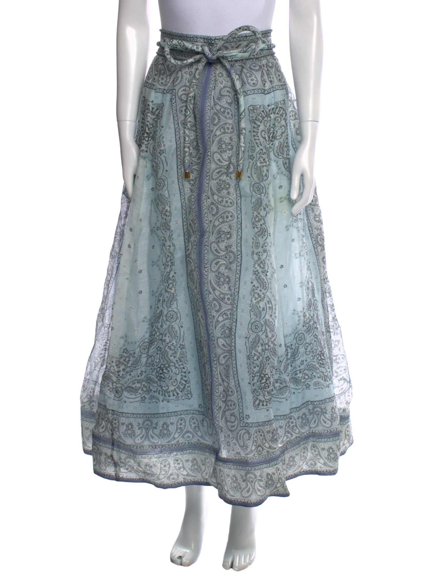 Zimmermann Linen Midi Length Skirt