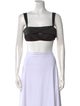 Zimmermann Square Neckline Sleeveless Crop Top