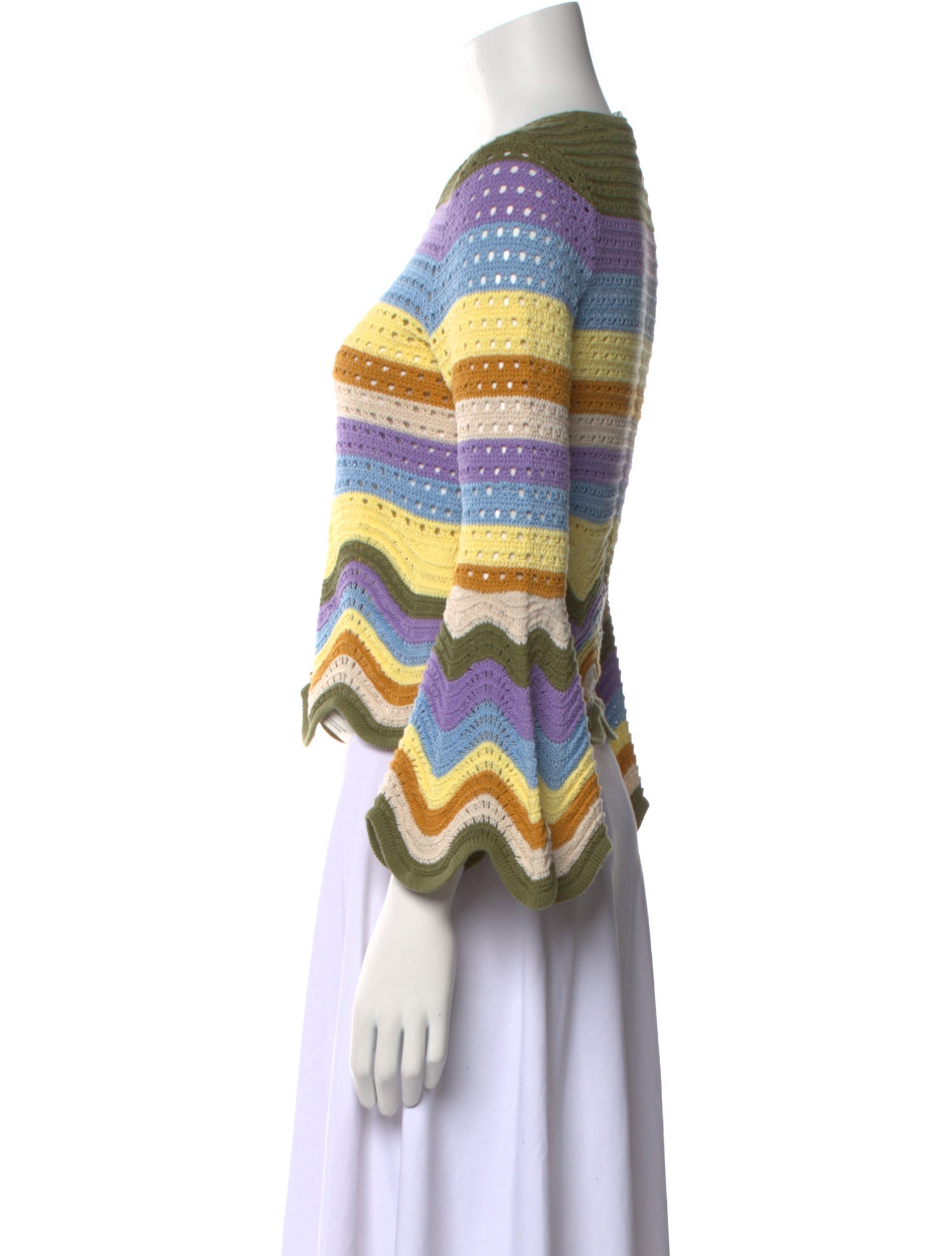 Zimmermann Striped Crew Neck Sweater