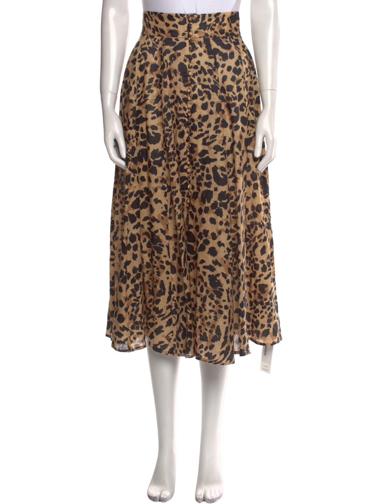 Zimmermann Linen Midi Length Skirt