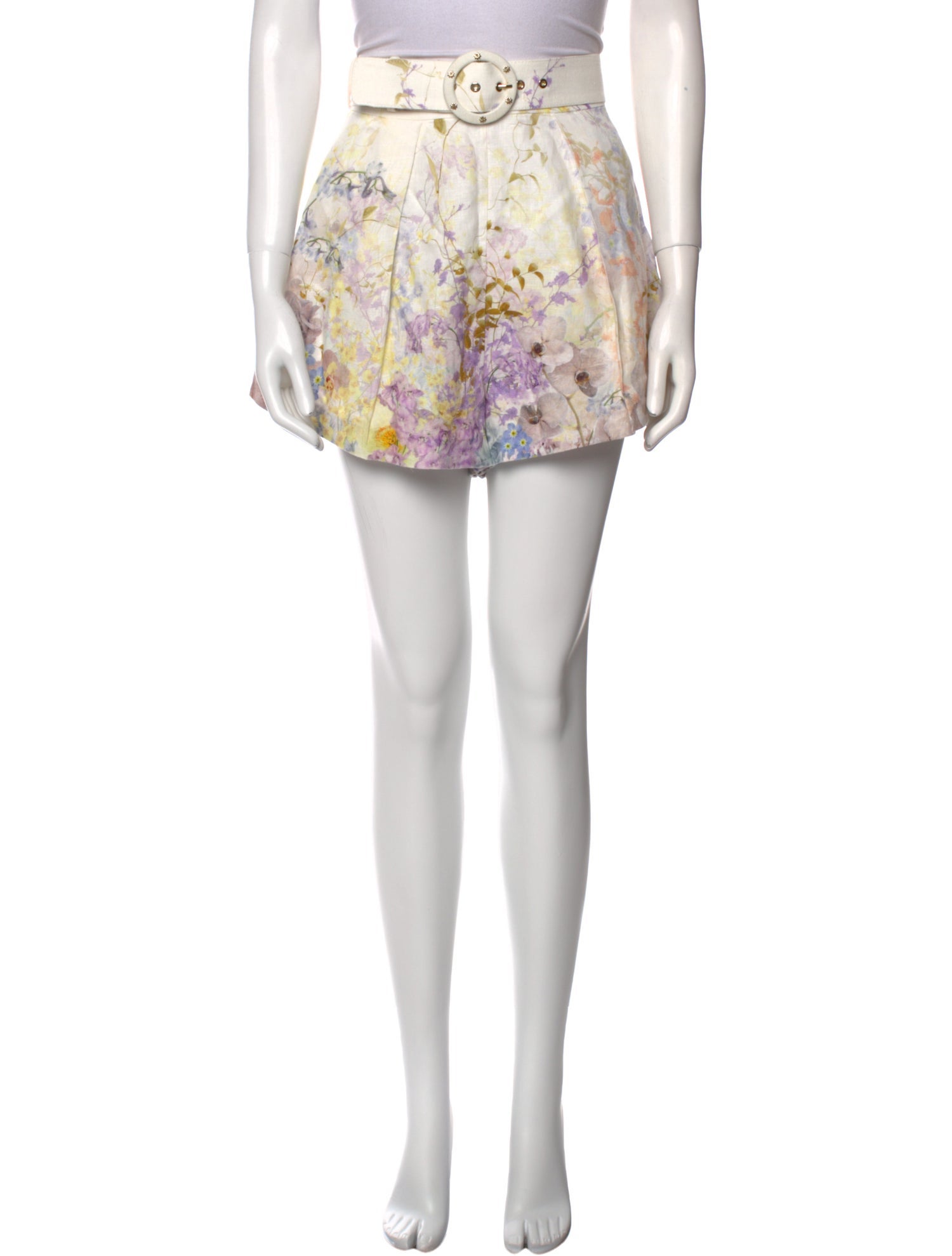 Zimmermann Linen Mini Shorts