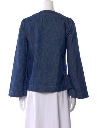 Zimmermann V-Neck Long Sleeve Blouse