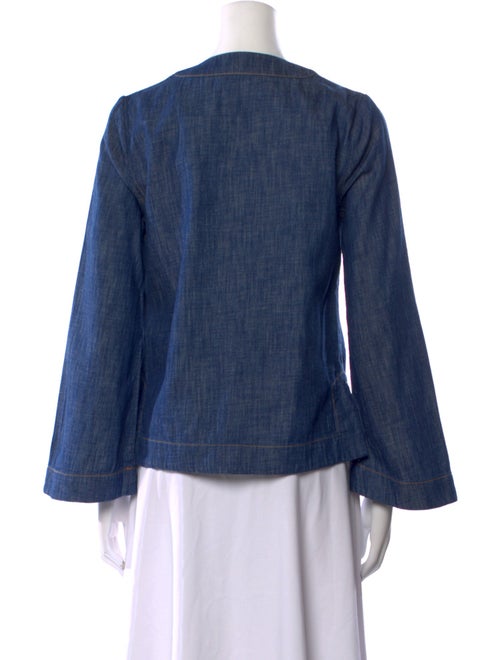 Zimmermann V-Neck Long Sleeve Blouse